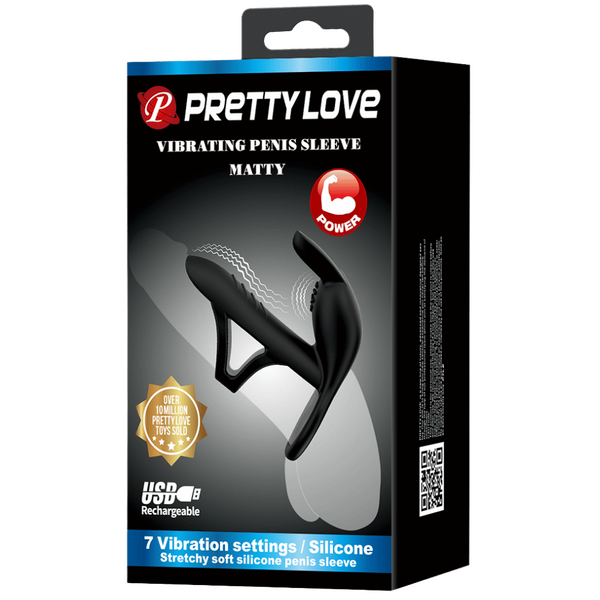 Vibrating Penis Sleeve - Matty