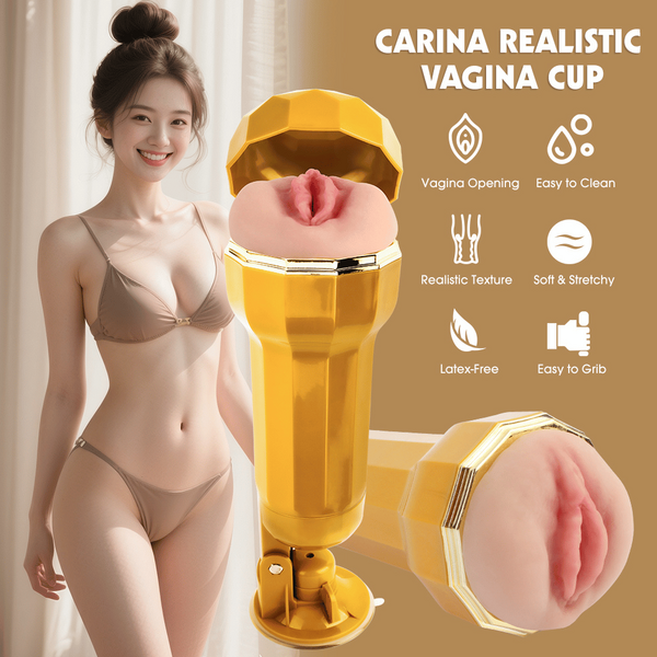 Carina Realistic Vagina Vibrating Cup