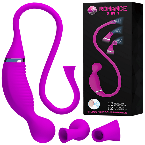 Rechargeable Romance 3in1 Vibrator