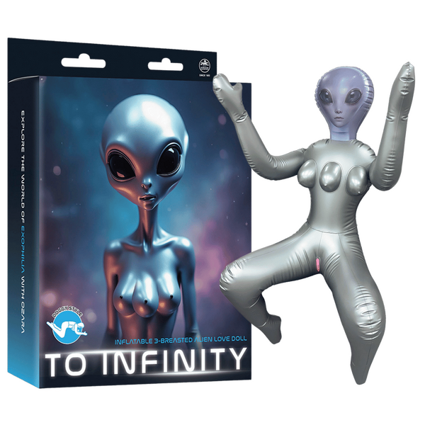 Inflatable 3-Breasted Alien Love Doll -