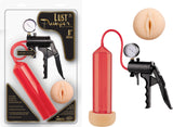 Lust Pumper 8" Pump W/ Gauge (Vagina) (Red)