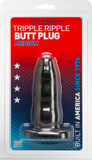 Triple Ripple Butt Plug - Medium