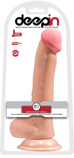 8" Realistic Dong With Balls