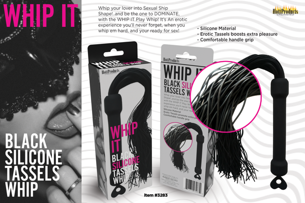 Whip It! Black Tassel Whip