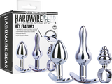 3 in 1 Metal Butt Plug Kit Set