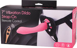 7&quot; Vibrating Dildo Strap-On Remote Control